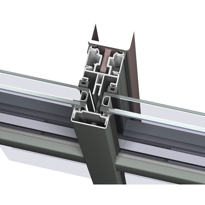 Алюминиевая фасадная система Reynaers Concept Wall 50 Киев detail ver
