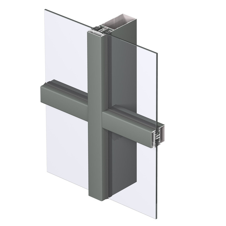 Алюминиевая фасадная система Reynaers Concept Wall 50 Киев outside