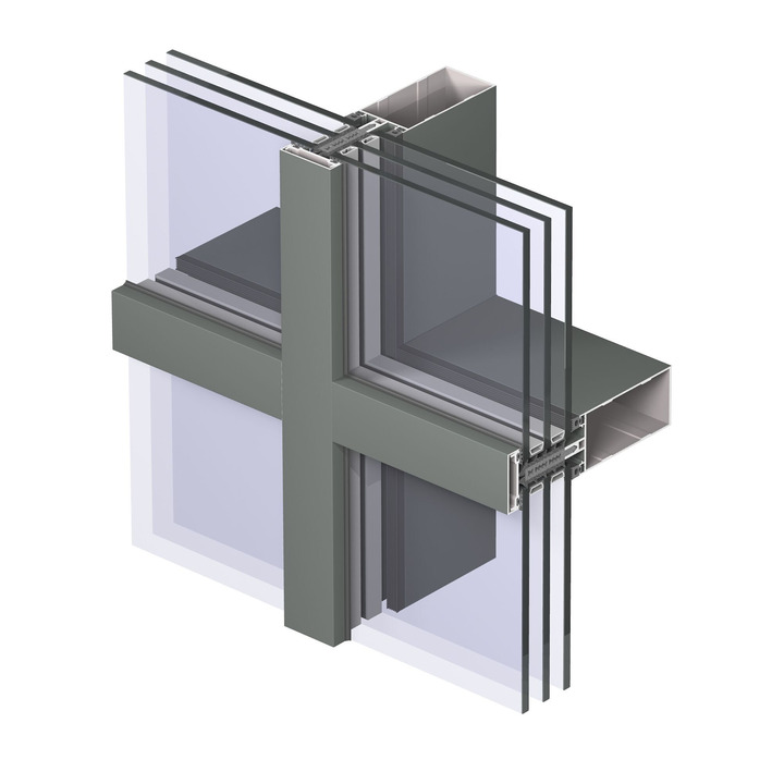 Алюминиевая фасадная система Reynaers Concept Wall 50 Алюминиевая фасадная система Reynaers Concept Wall 50