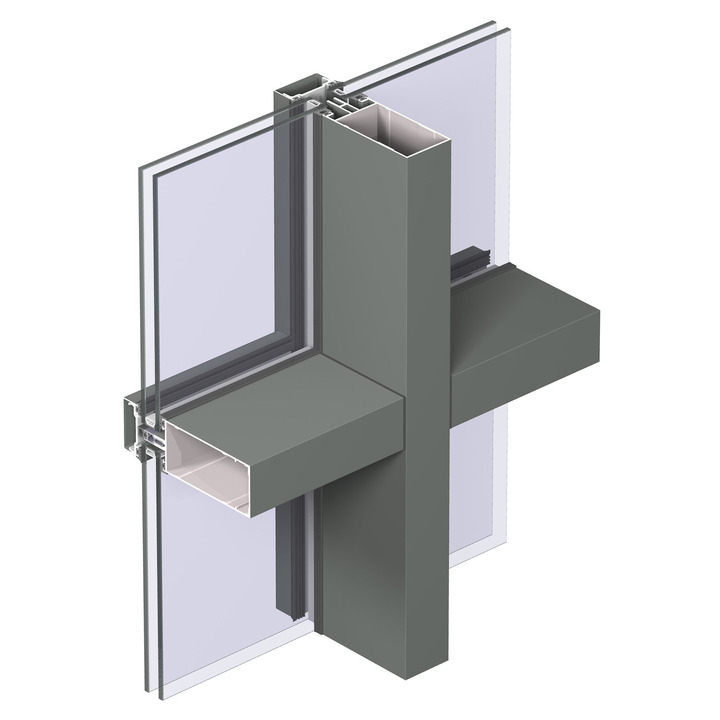 Алюминиевая фасадная система Reynaers Concept Wall 50 Киев inside
