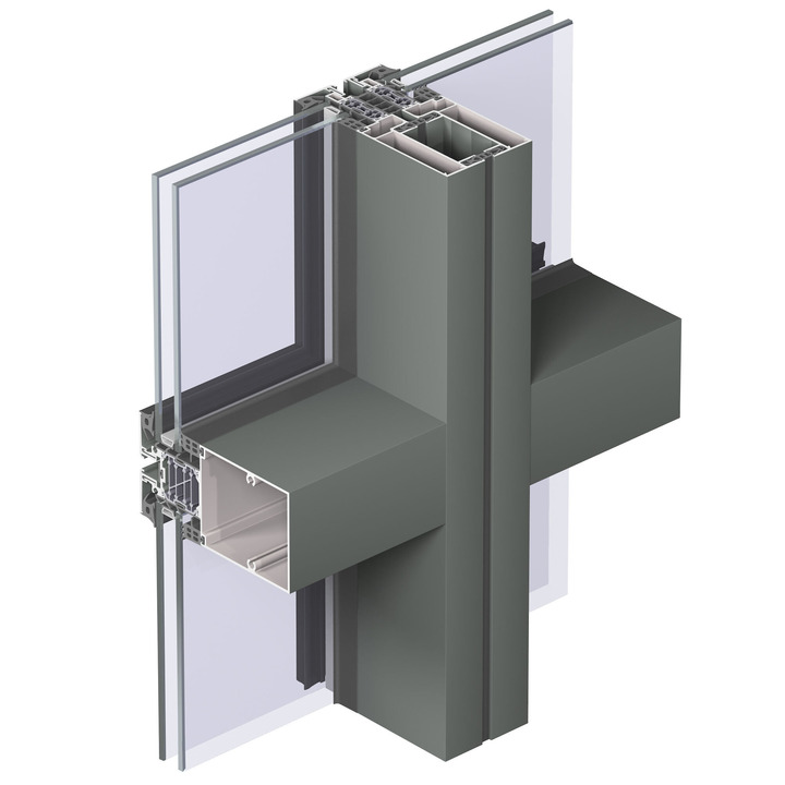 Алюминиевая фасадная система Reynaers Concept Wall 86 Киев inside