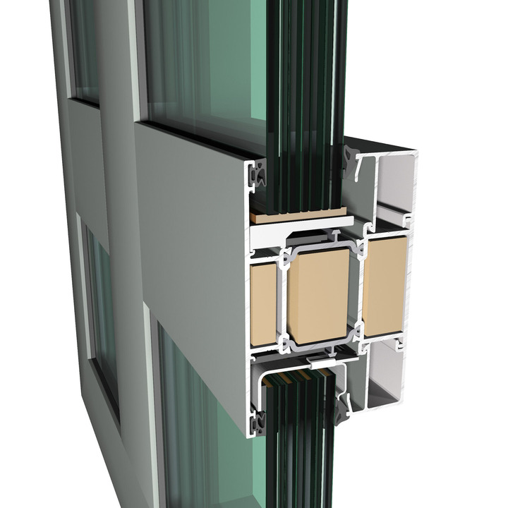 Aluminium door Reynaers Concept System 77 Fire Proof